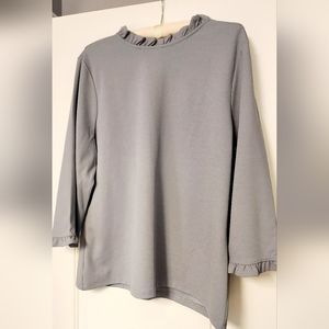 Ruffle Neck Ann Taylor Blouse